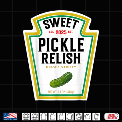 Sweet Relish Funny Halloween Condiment Green Pickle Shirt 4 Design Sweet Relish Funny Halloween Condiment Green Pickle Shirt
