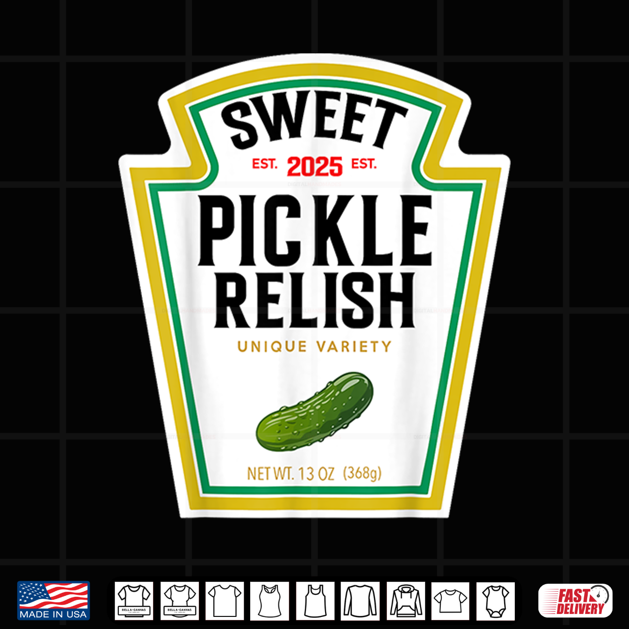 Sweet Relish Funny Halloween Condiment Green Pickle Shirt Sweet Relish Funny Halloween Condiment Green Pickle Shirt