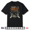 There’S A Skelly In My Belly Funny Halloween Pregnancy Shirt