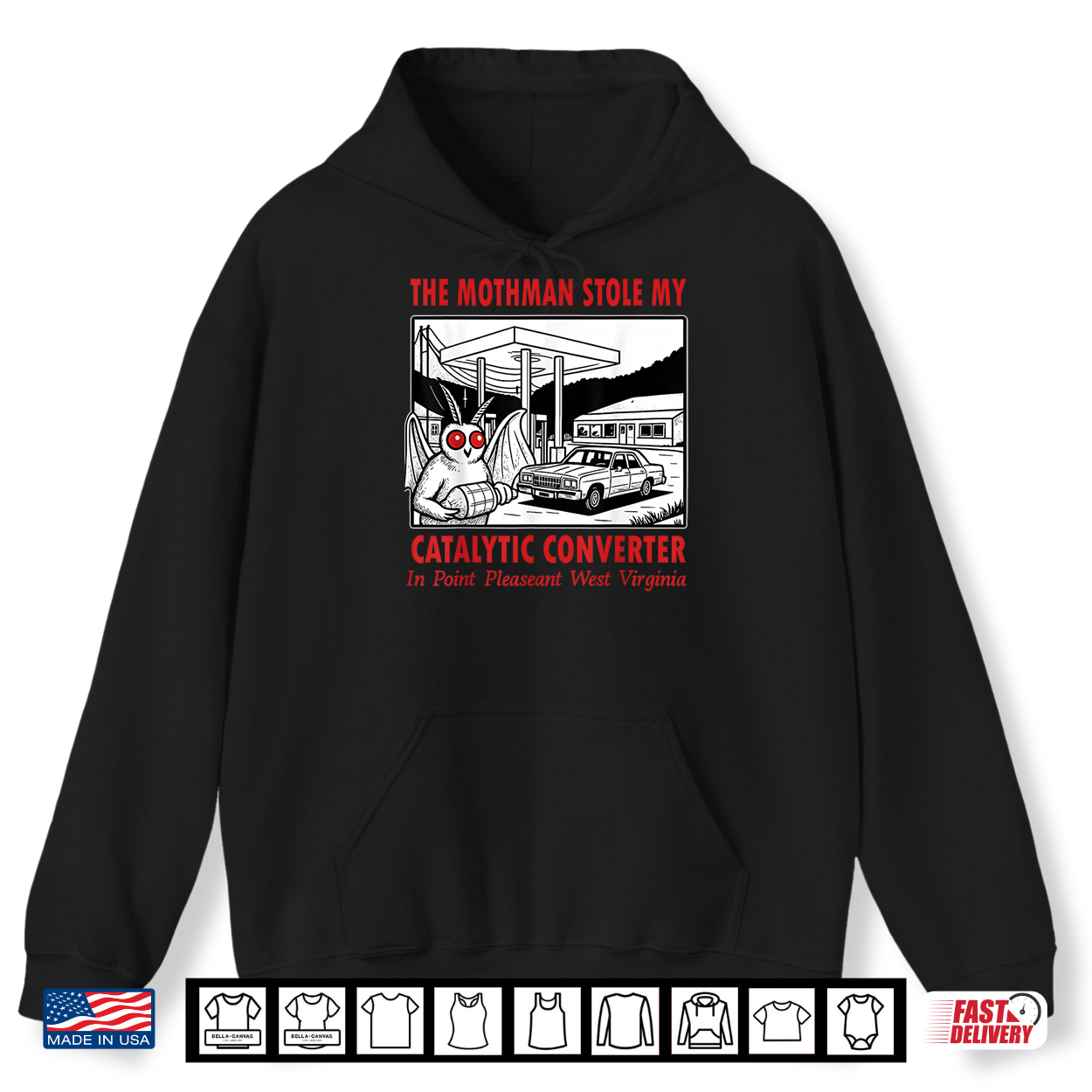 The Mothman Stole My Catalytic Converter Retro Funny Spooky Shirt The Mothman Stole My Catalytic Converter Retro Funny Spooky Shirt