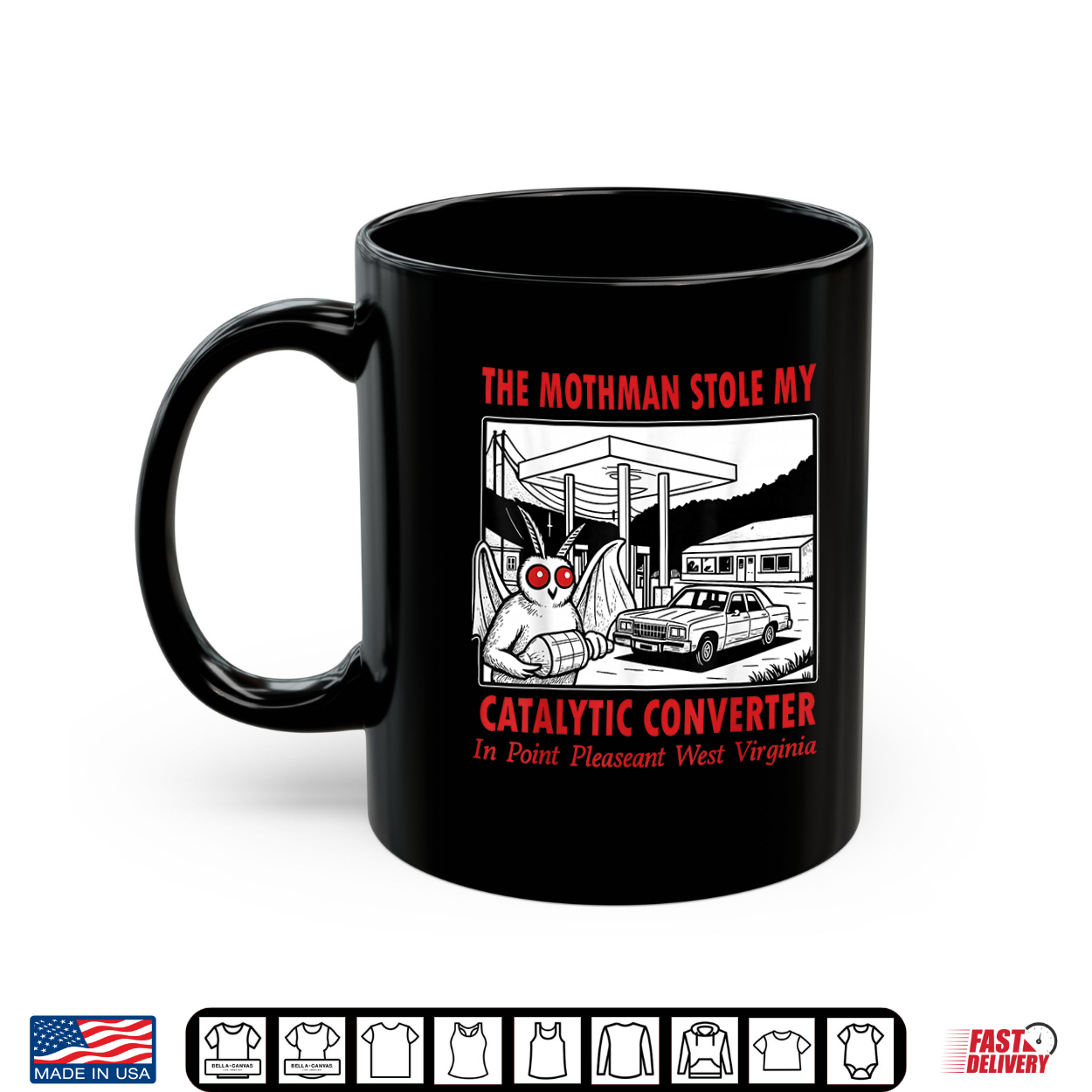 The Mothman Stole My Catalytic Converter Retro Funny Spooky Shirt The Mothman Stole My Catalytic Converter Retro Funny Spooky Shirt