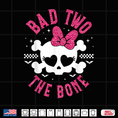 Bad Two The Bone 2Nd Birthday Shirt 4 Design Bad Two The Bone 2nd Birthday Shirt