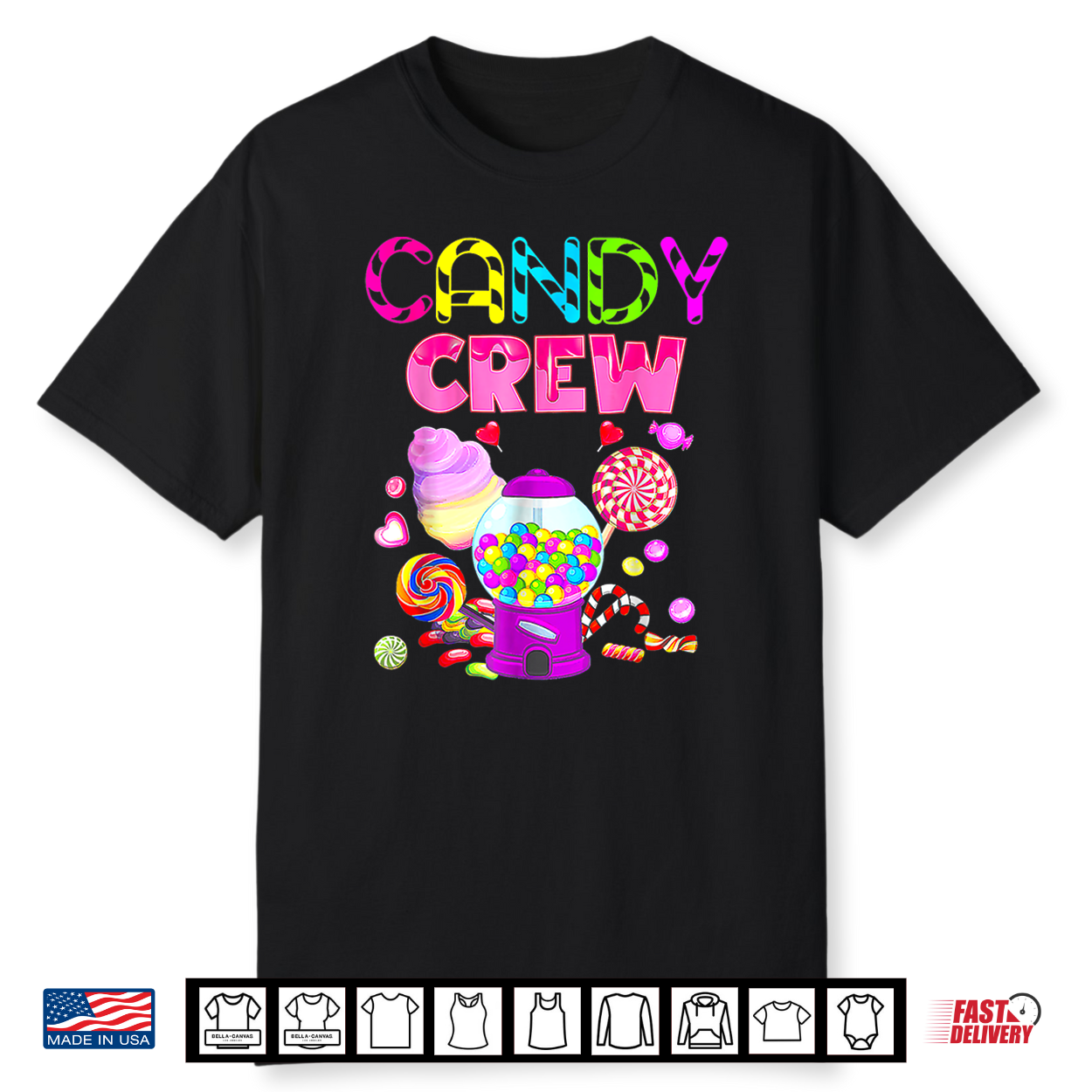 Candy Crew Decorations Sweetie Candy Squad Candy Halloween Shirt