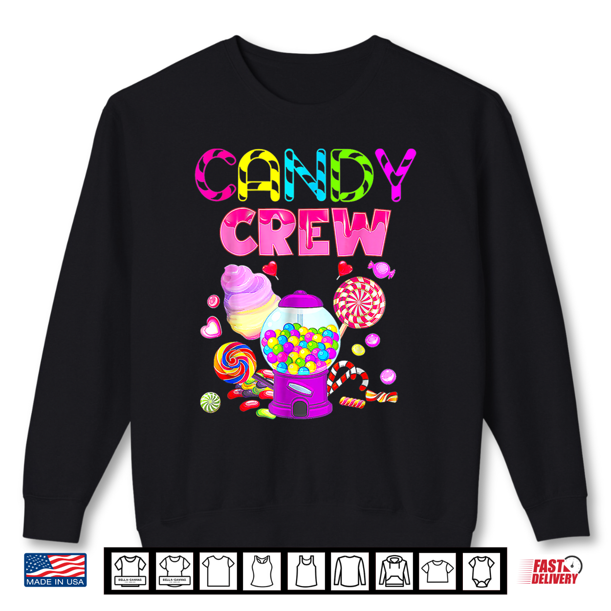 Candy Crew Decorations Sweetie Candy Squad Candy Halloween Shirt
