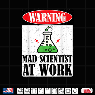 Design Funny Mad Scientist Science Teacher Halloween Costume Shirt
