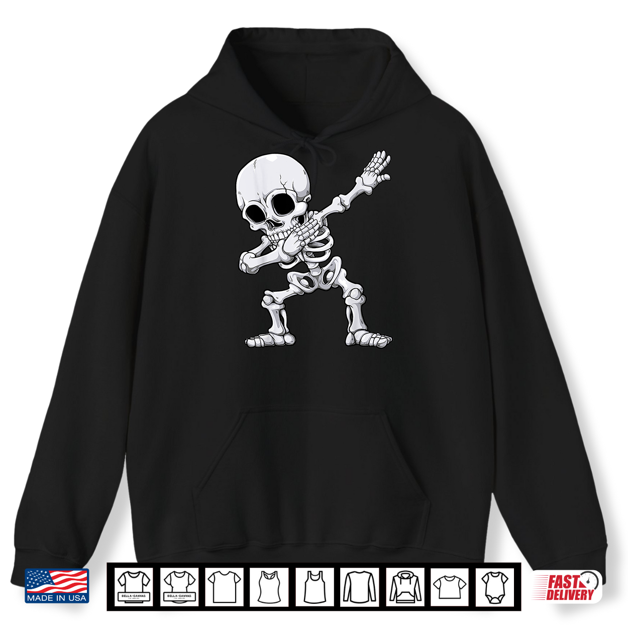 Halloween Dabbing Skeleton Skull Rib Cage Dab Dance Shirt
