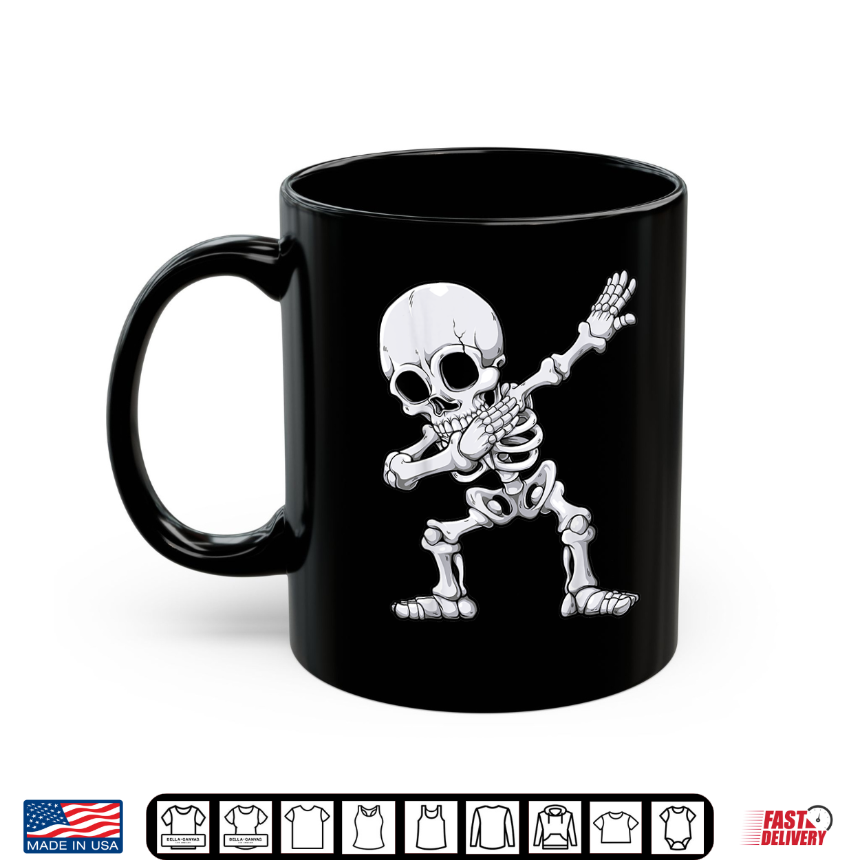 Halloween Dabbing Skeleton Skull Rib Cage Dab Dance Shirt