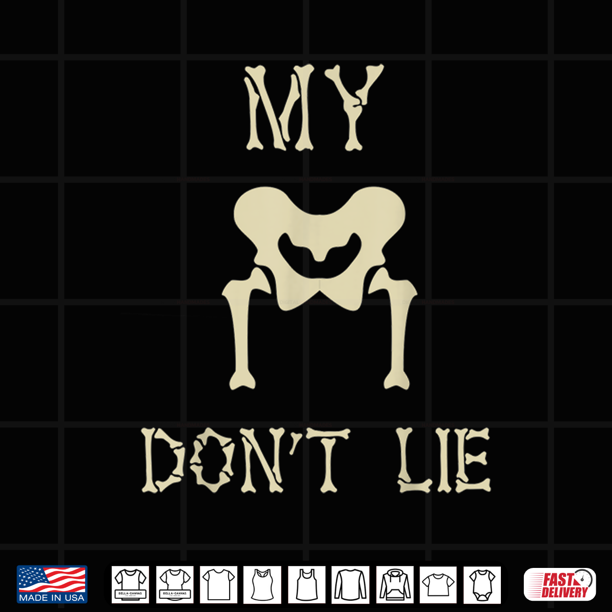 My Hips Don’T Lie Funny Dancing Skeleton Bone X Ray Dad Joke Shirt