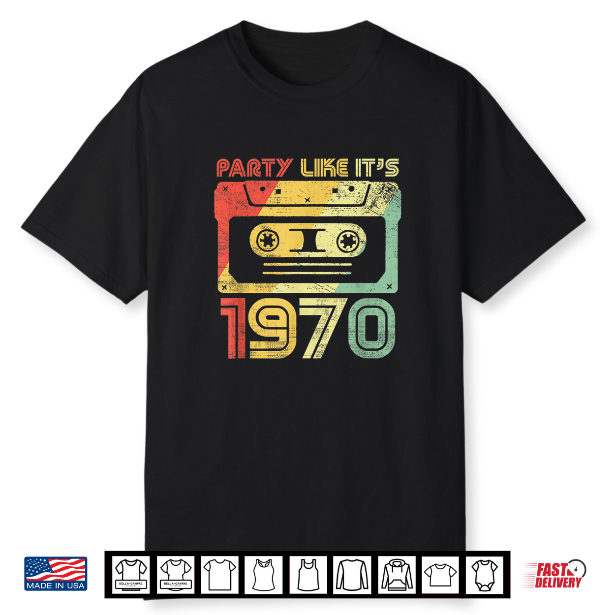 Party Like It’S 1970 Retro 70S Party Outfit Costume Shirt