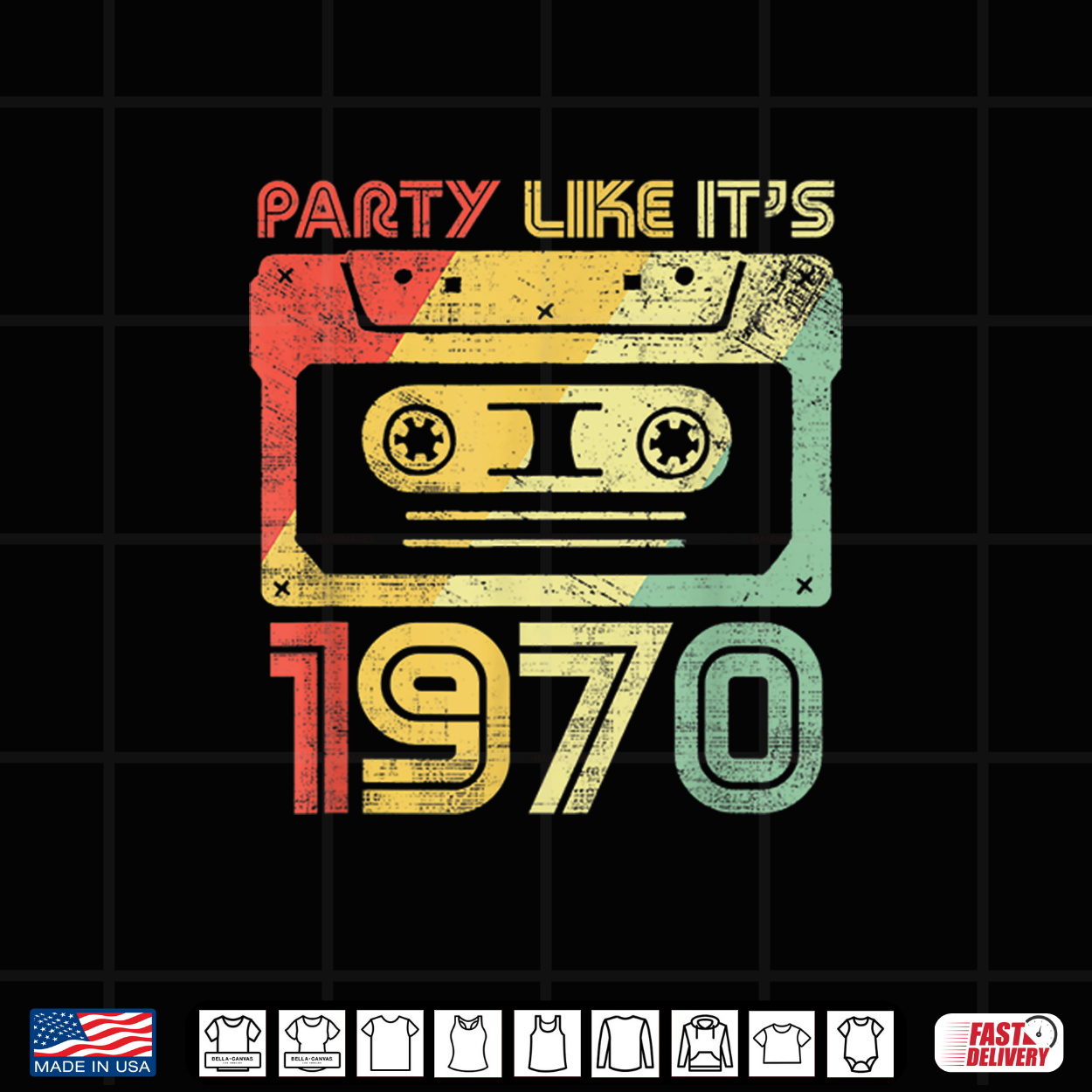 Party Like It’S 1970 Retro 70S Party Outfit Costume Shirt