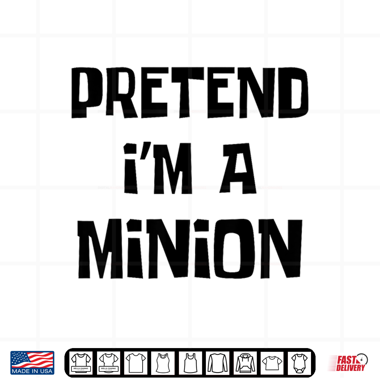 Pretend I’M A Minion Costume Party Funny Halloween Minion Shirt Pretend I’M A Minion Costume Party Funny Halloween Minion Shirt