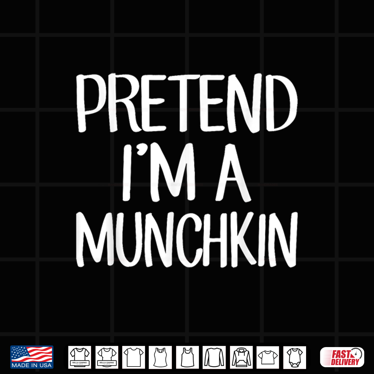 Pretend I’M A Munchkin Costume Family Lazy Easy Halloween Shirt