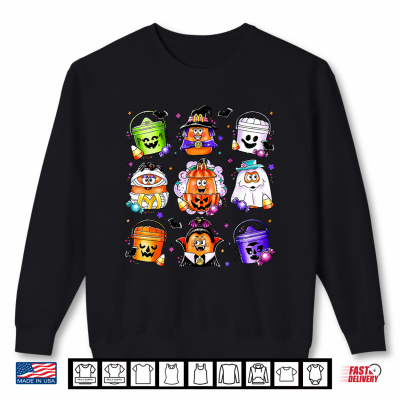 Sweatshirt Chicken Nuggets Pumpkin Halloween 90s Shirt