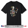 Cool Skeleton Plant Nature Flower Halloween Shirt