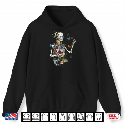 Cool Skeleton Plant Nature Flower Halloween Shirt 1 Hoodie Cool Skeleton Plant Nature Flower Halloween Shirt