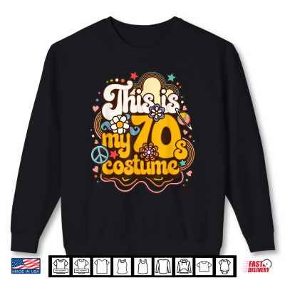 Sweatshirt Costume Party Friends Family Member 70s Hippie Peace Shirt