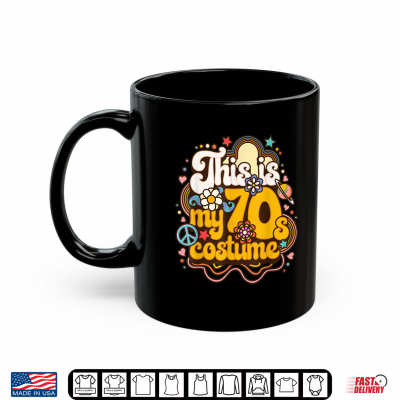 Mug Costume Party Friends Family Member 70s Hippie Peace Shirt