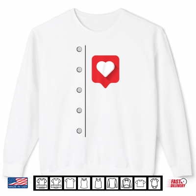 Sweatshirt DIY Halloween Costume Retro Tin Man Oz Tinman Heart Popup Shirt