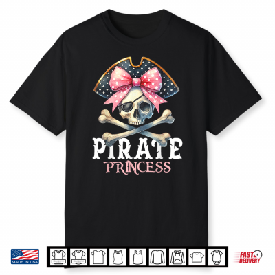 Funny Pirate Princess Coquette Bow Halloween Costume Shirt