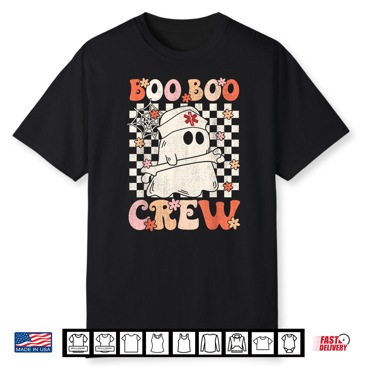 Groovy Boo Boo Crew Nurse Ghost Paramedic Emt Ems Halloween Shirt
