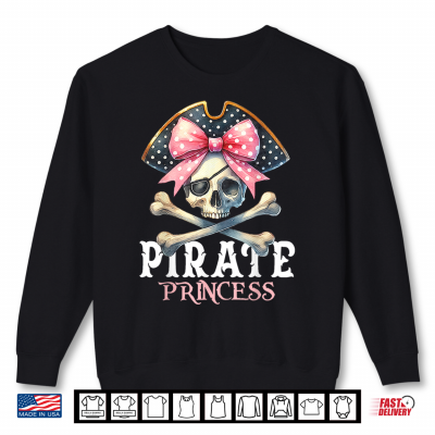 Sweatshirt Funny Pirate Princess Coquette Bow Halloween Costume Shirt