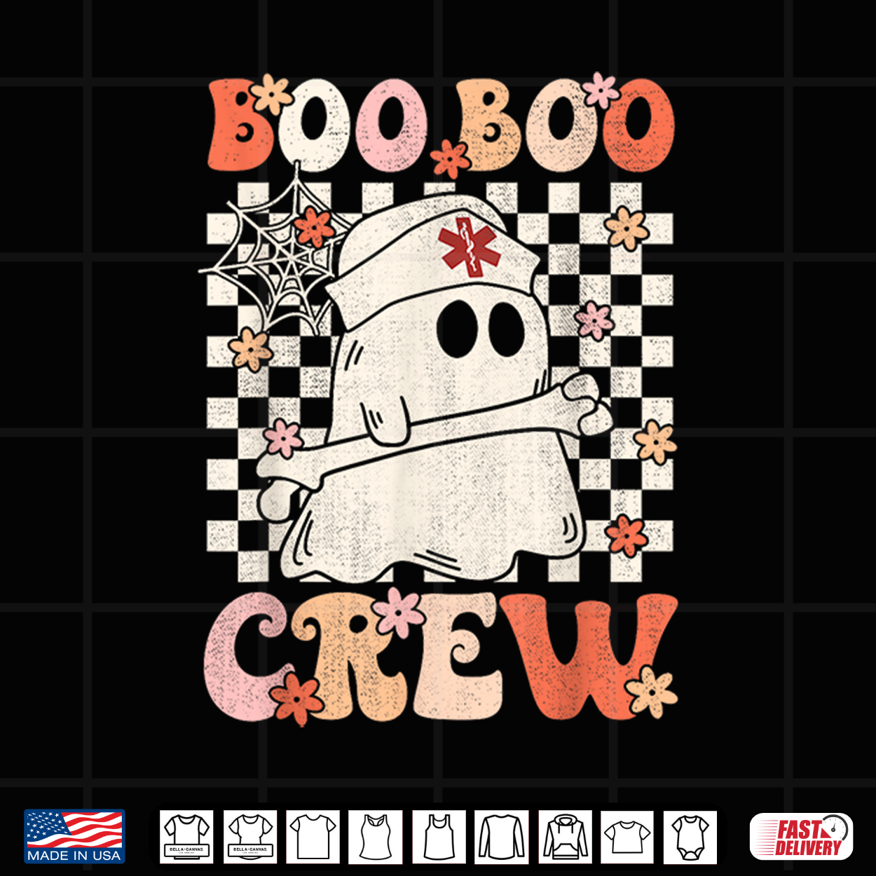 Groovy Boo Boo Crew Nurse Ghost Paramedic Emt Ems Halloween Shirt