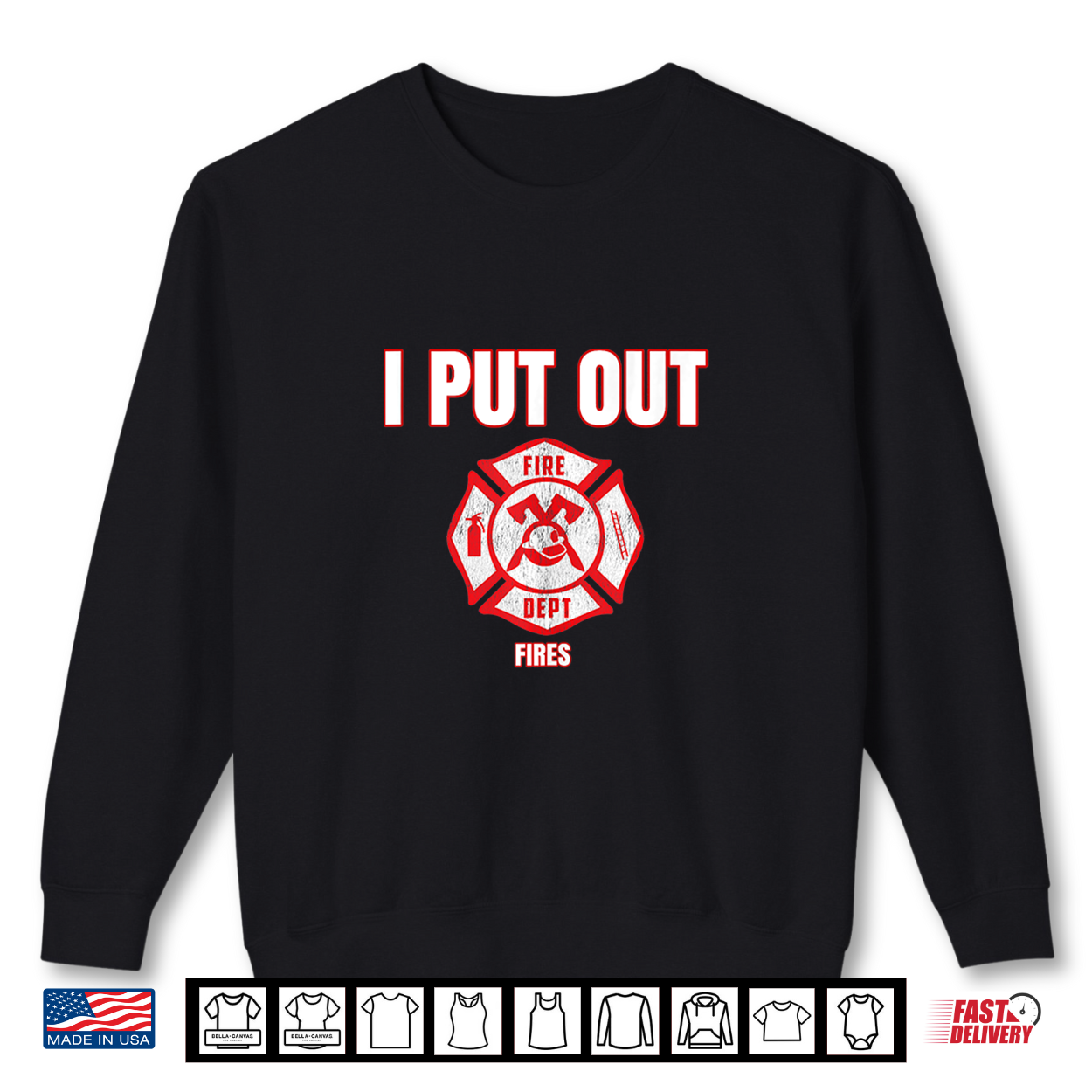 Halloween Costume Funny Firefighter I Put Out Fires Firemen Shirt