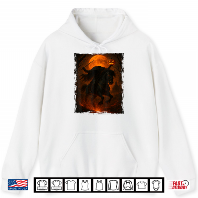 Hoodie Headless Horseman Scary Pumpkin Halloween Shirt