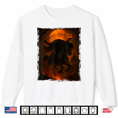 Sweatshirt Headless Horseman Scary Pumpkin Halloween Shirt