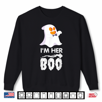 Sweatshirt Im Her Boo Halloween Ghost Matching Couple For Him Cute Shirt