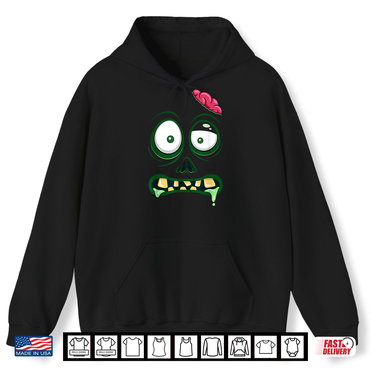 Monster Face Halloween Matching Costume Zombie Shirt Monster Face Halloween Matching Costume Zombie Shirt