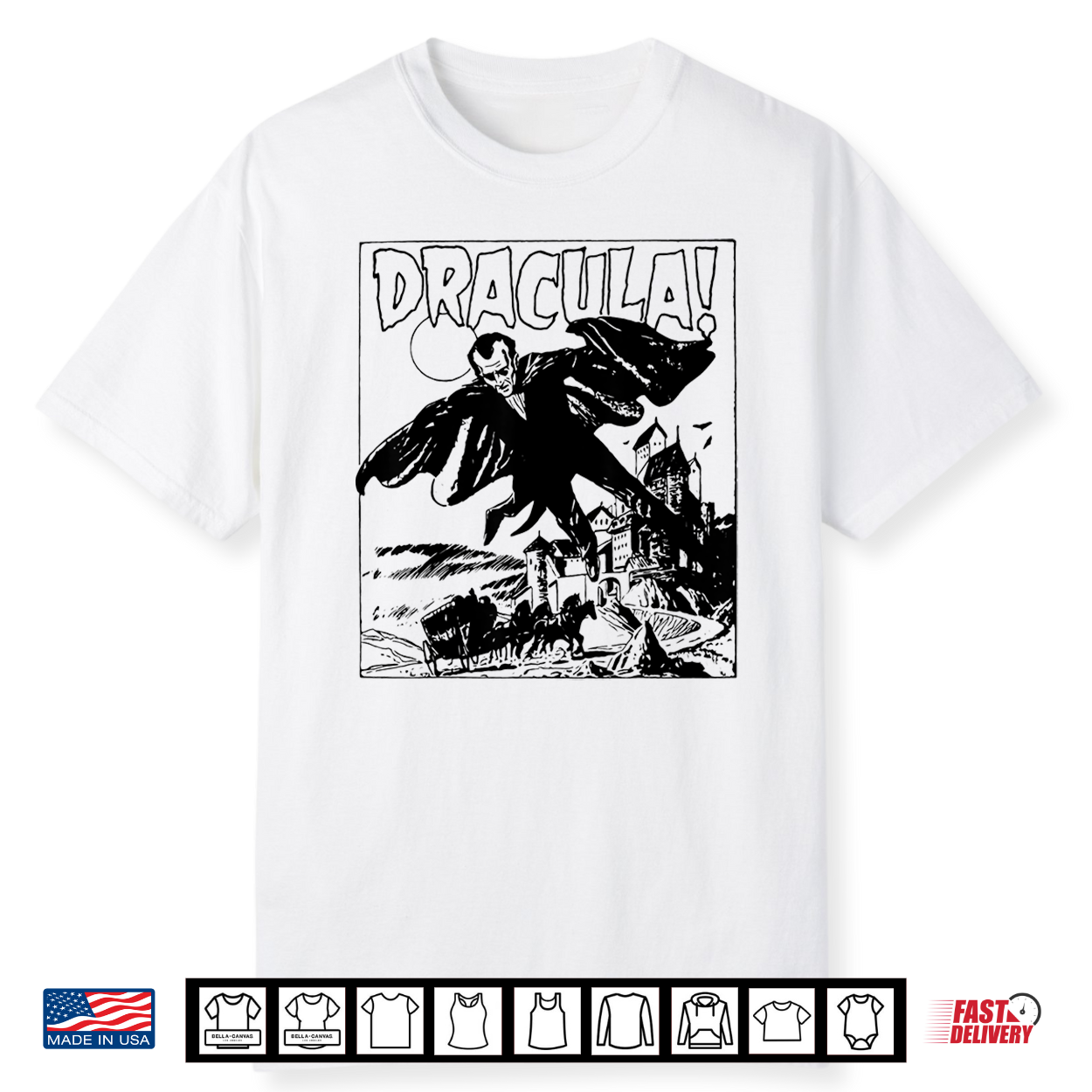 Retro Horror Movie Monster Vampire Dracula Shirt Retro Horror Movie Monster Vampire Dracula Shirt