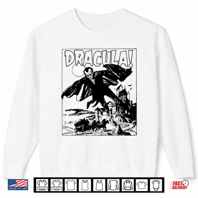 Retro Horror Movie Monster Vampire Dracula Shirt 2 Sweatshirt Retro Horror Movie Monster Vampire Dracula Shirt
