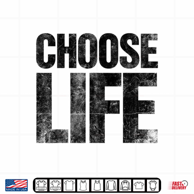 Design Retro 80s Halloween Costume Choose Life Distressed Shirt