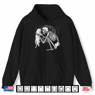Skeleton Cat Skull Kitty Cute Goth Halloween Shirt 1 Hoodie Skeleton Cat Skull Kitty Cute Goth Halloween Shirt