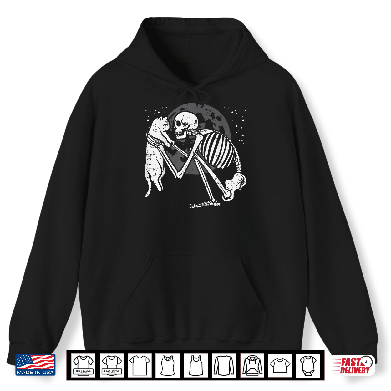 Skeleton Cat Skull Kitty Cute Goth Halloween Shirt Skeleton Cat Skull Kitty Cute Goth Halloween Shirt