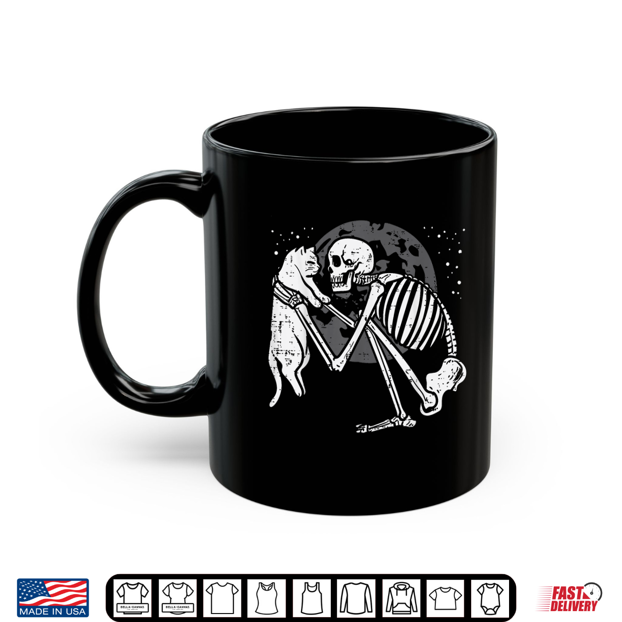 Skeleton Cat Skull Kitty Cute Goth Halloween Shirt Skeleton Cat Skull Kitty Cute Goth Halloween Shirt