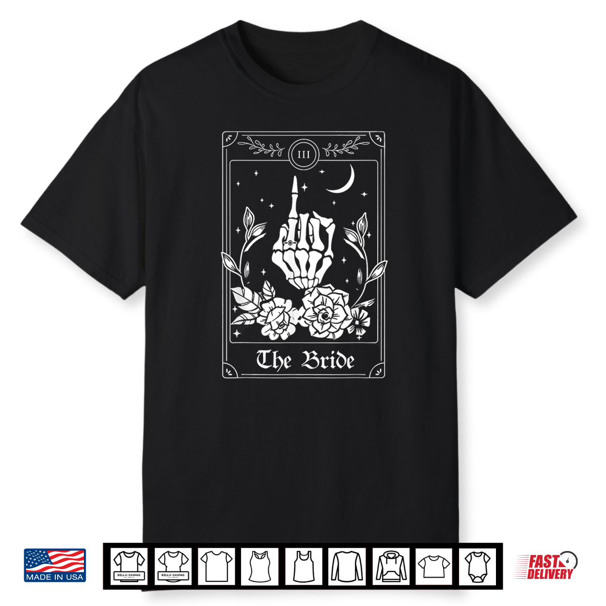 Wedding Tarot Card The Bride Halloween Bachelorette Matching Shirt