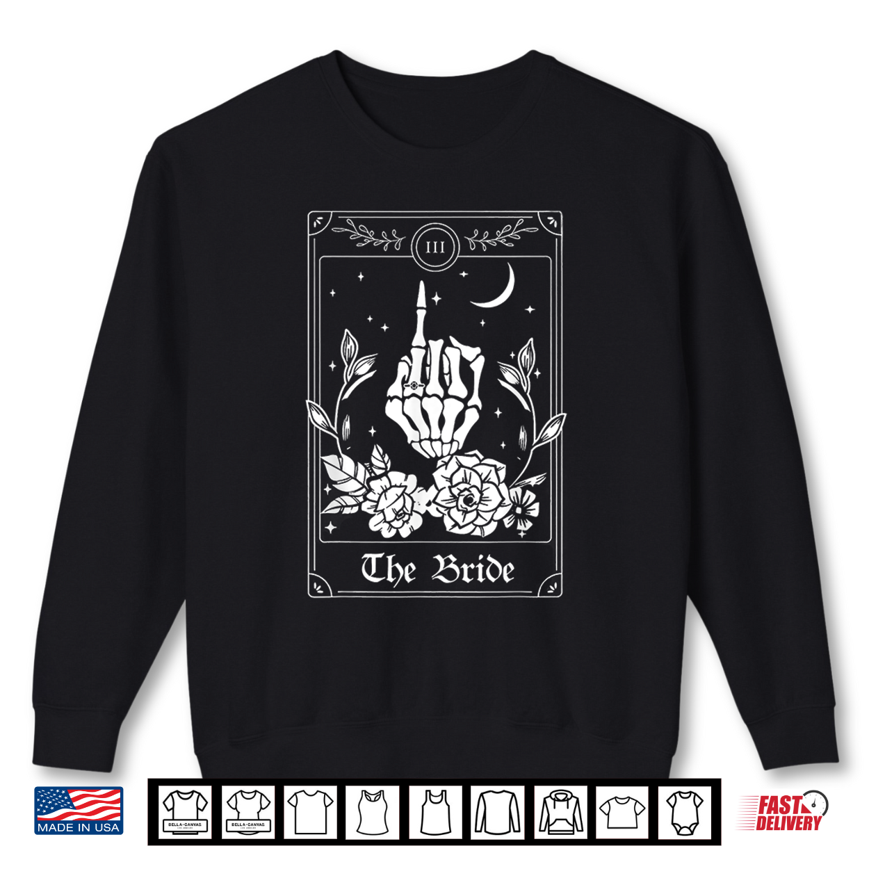 Wedding Tarot Card The Bride Halloween Bachelorette Matching Shirt