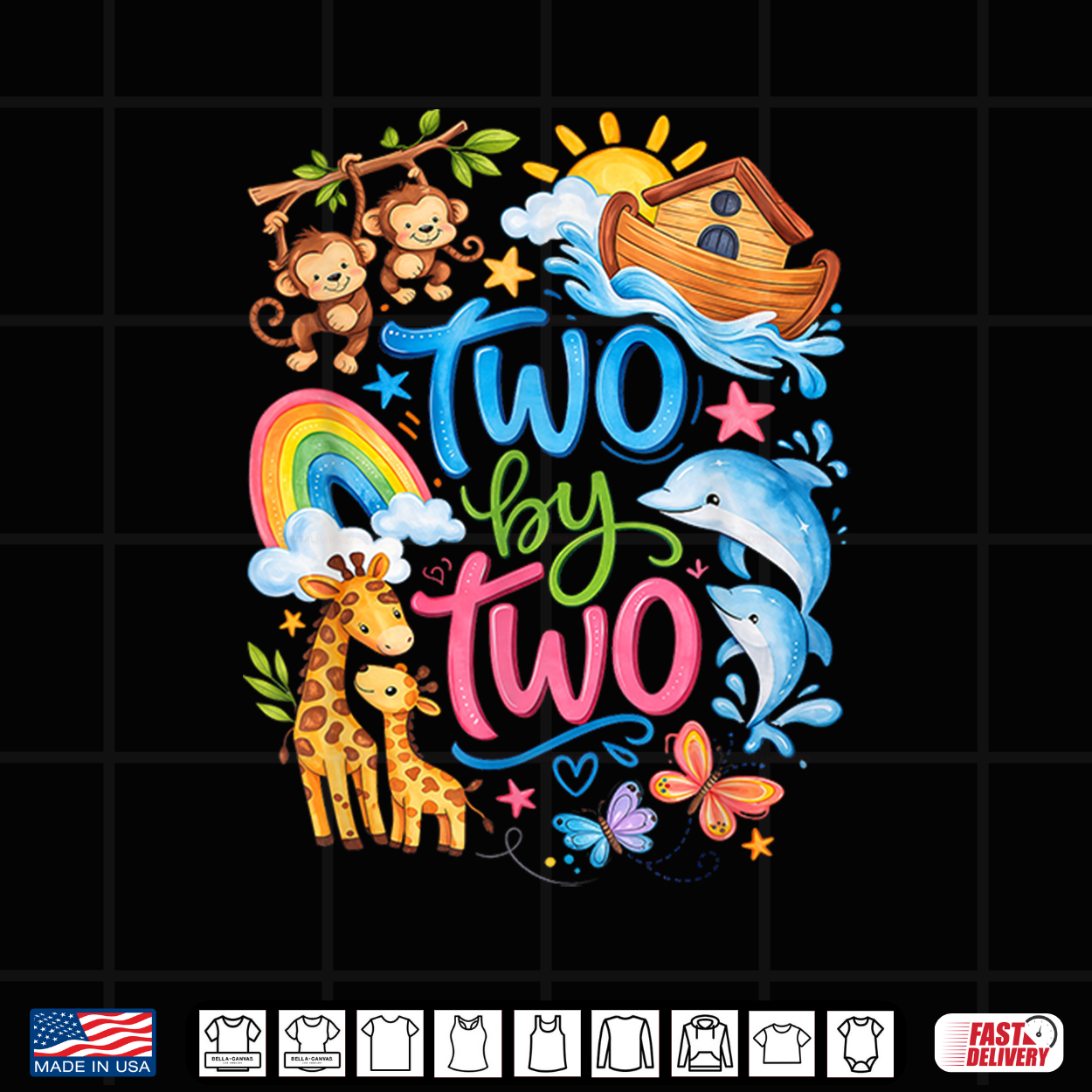Two By Two Tuesday Christian Noah And The Ark Outfit Shirt Two By Two Tuesday Christian Noah And The Ark Outfit Shirt