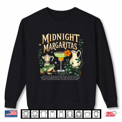 Sweatshirt Witches Midnight Margaritas Spooky Cocktail Shirt