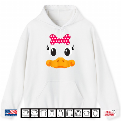 Hoodie Yellow Duck Face Halloween Animal Costume Coquette Bow Shirt