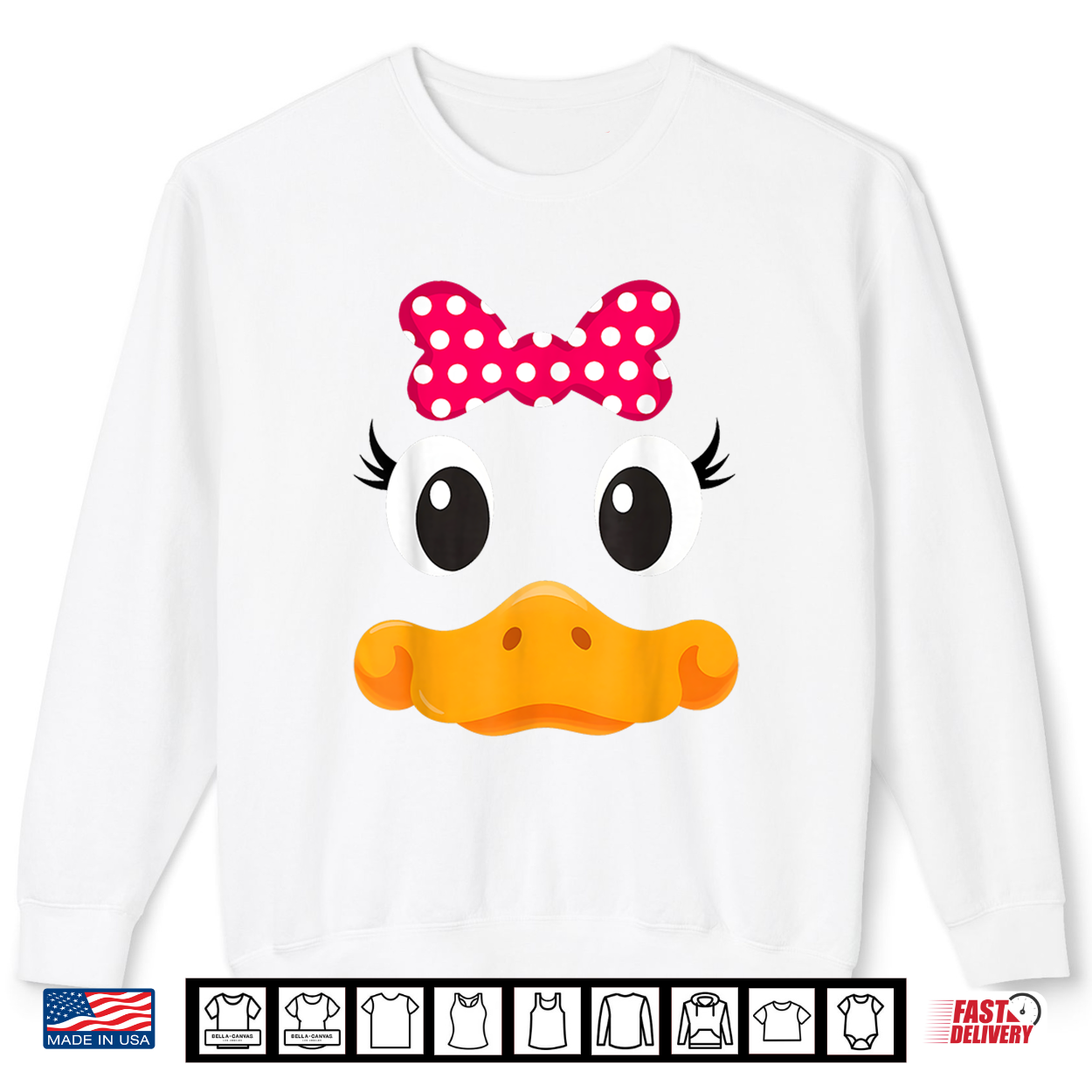 Yellow Duck Face Halloween Animal Costume Coquette Bow Shirt