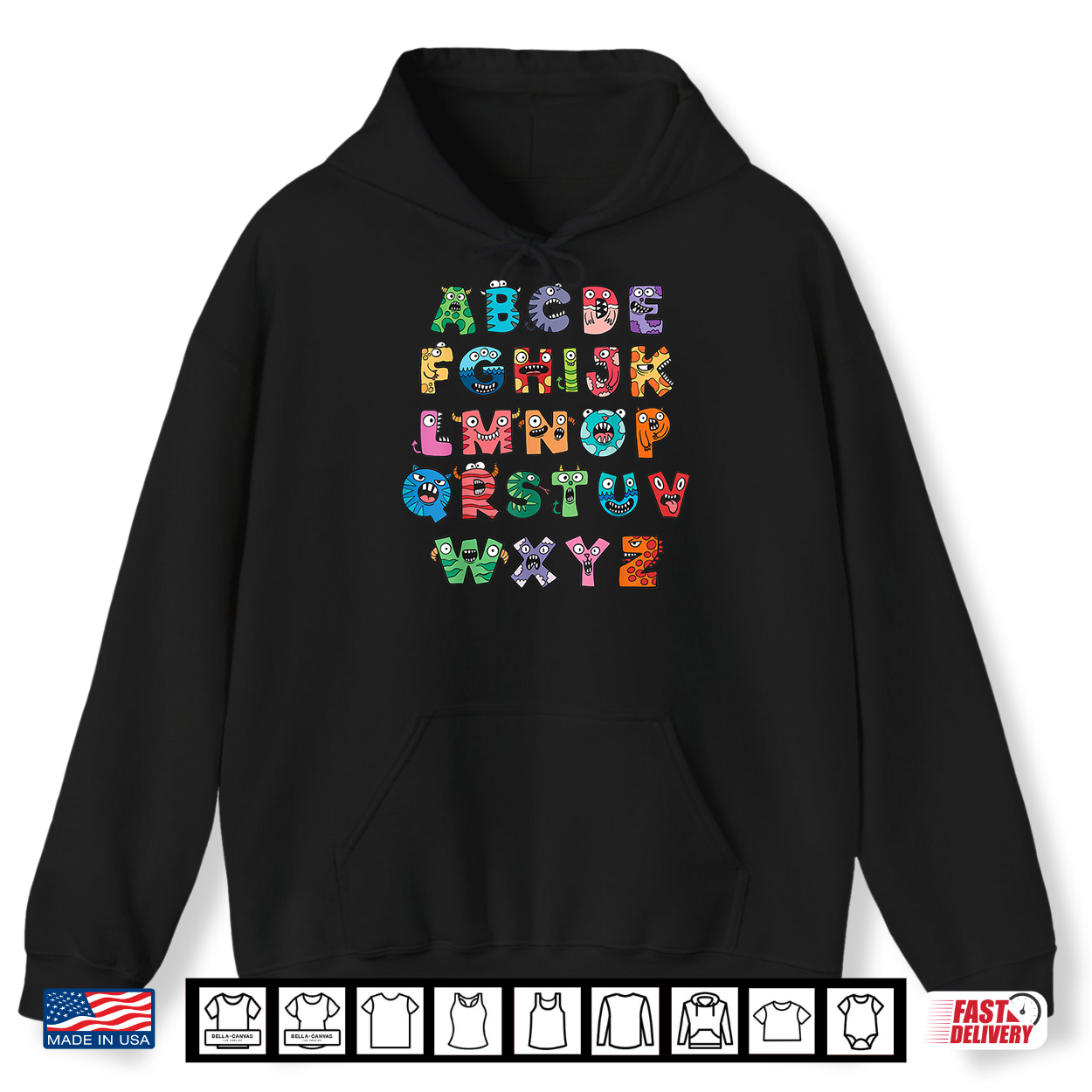 Abc Cute Monster Alphabet Halloween Teacher Costume Shirt Abc Cute Monster Alphabet Halloween Teacher Costume Shirt