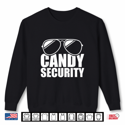 Sweatshirt Candy Security Funny Easy Halloween Costume Shirt