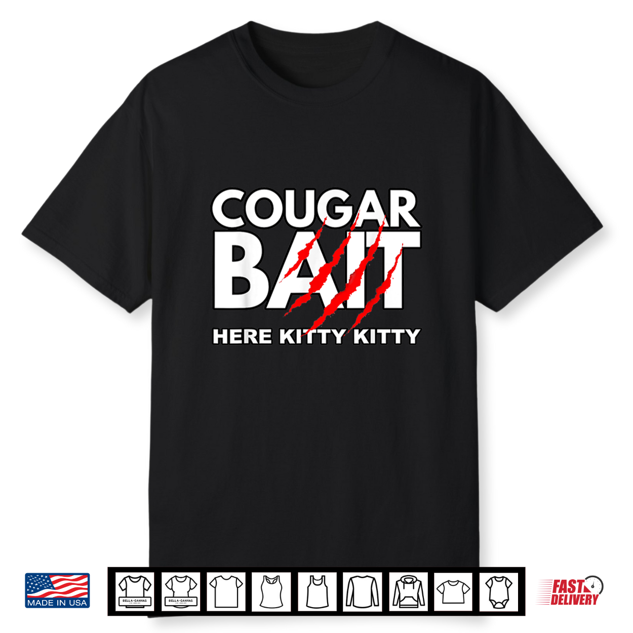 Cougar Bait Funny Halloween Costume Older Woman Younger Man Shirt