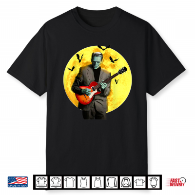 Frankenguitar Frankenstein Plays Electric Guitar Halloween Shirt