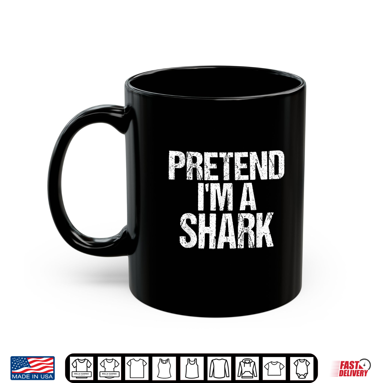 Funny Pretend I’M A Shark Lazy Halloween Costume Shirt