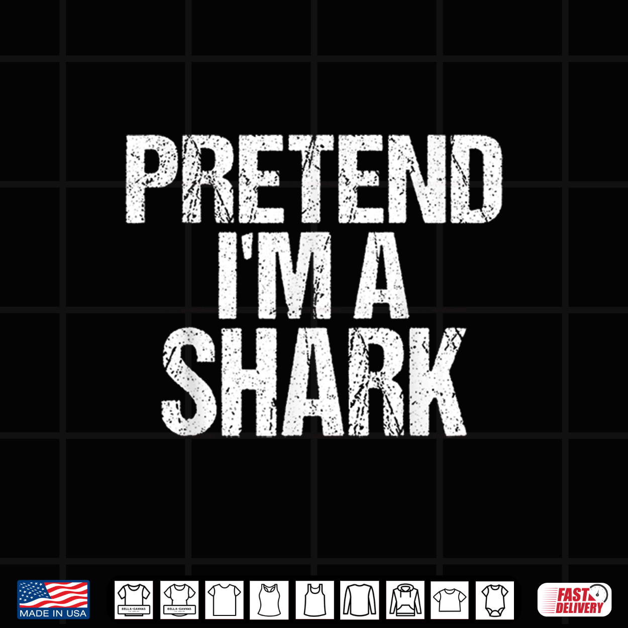 Funny Pretend I’M A Shark Lazy Halloween Costume Shirt