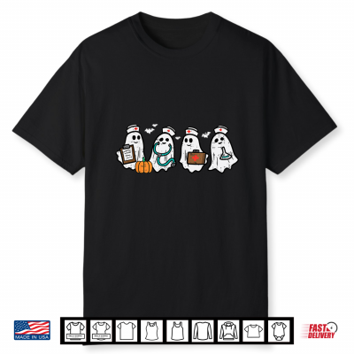 Ghost Nurses Halloween Crew Funny Costume Shirt